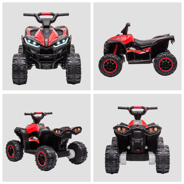 English Elm Licensed 6v Battery Powered Kids Dirtbike Three Wheel Ride on Toddler Motorcycle Red W2225141992