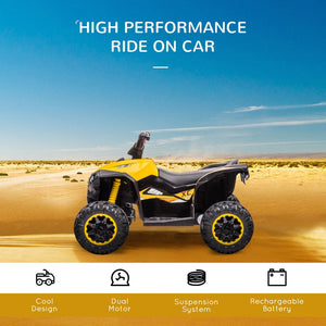 English Elm Licensed 6v Battery Powered Kids Dirtbike Three Wheel Ride on Toddler Motorcycle Yellow W2225141994