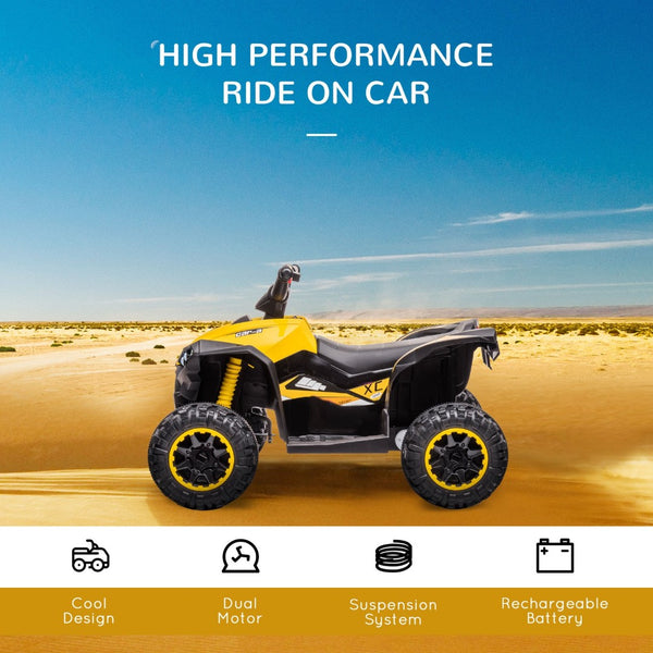 English Elm Licensed 6v Battery Powered Kids Dirtbike Three Wheel Ride on Toddler Motorcycle Yellow W2225141994