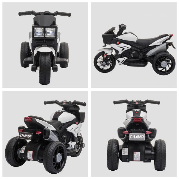 English Elm 6v Battery Powered Kids Motorbike with Headlights Wide Tires and Engine Sounds W2225141983