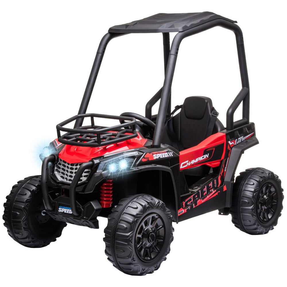 English Elm 12v Dual Motor Kids Ride on Utv with Suspension Remote Control and Mp3 Input W2225141986