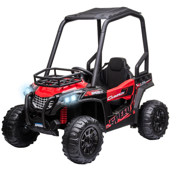 English Elm 12v Dual Motor Kids Ride on Utv with Suspension Remote Control and Mp3 Input W2225141986