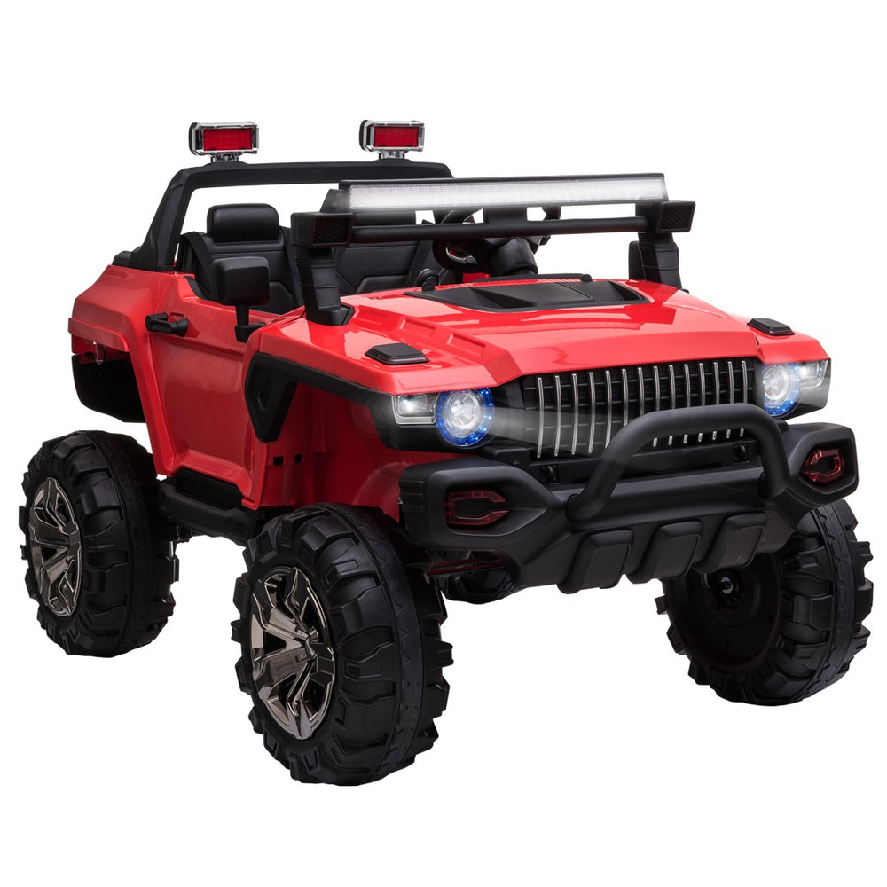 English Elm 12v Police Cruiser Ride on Suv Two Seater Kids Electric Car with Remote W2225141981