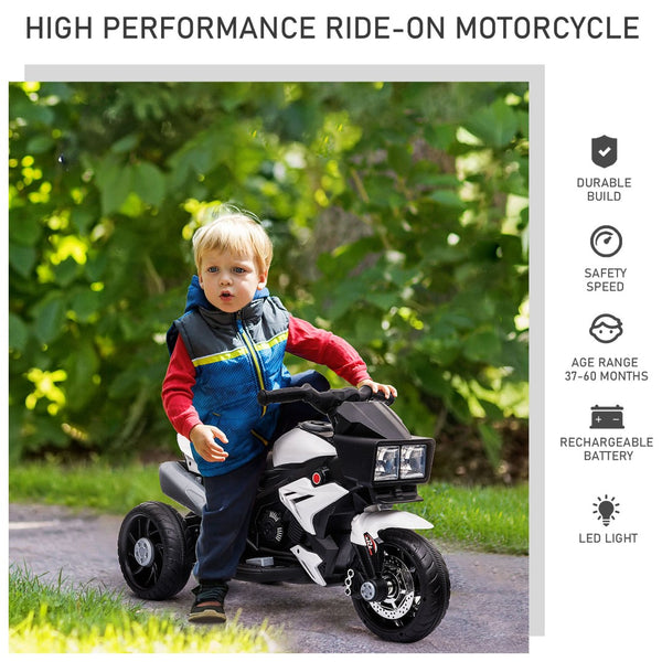 English Elm 6v Battery Powered Kids Motorbike with Headlights Wide Tires and Engine Sounds W2225141983