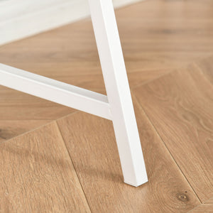 English Elm Home Office compact computer desk with drawer, cubby & display shelf – sturdy natural wood finish, space-saving W2225142087