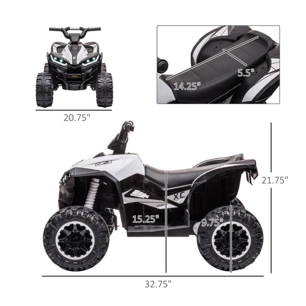English Elm Licensed 6v Battery Powered Kids Dirtbike Three Wheel Ride on Toddler Motorcycle W2225141993