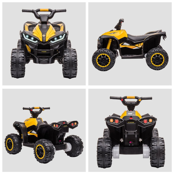 English Elm Licensed 6v Battery Powered Kids Dirtbike Three Wheel Ride on Toddler Motorcycle Yellow W2225141994