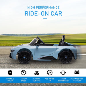 English Elm Licensed Bmw I8 Coupe Kids Ride on Car with Remote Control Suspension and Mp3 W2225141985