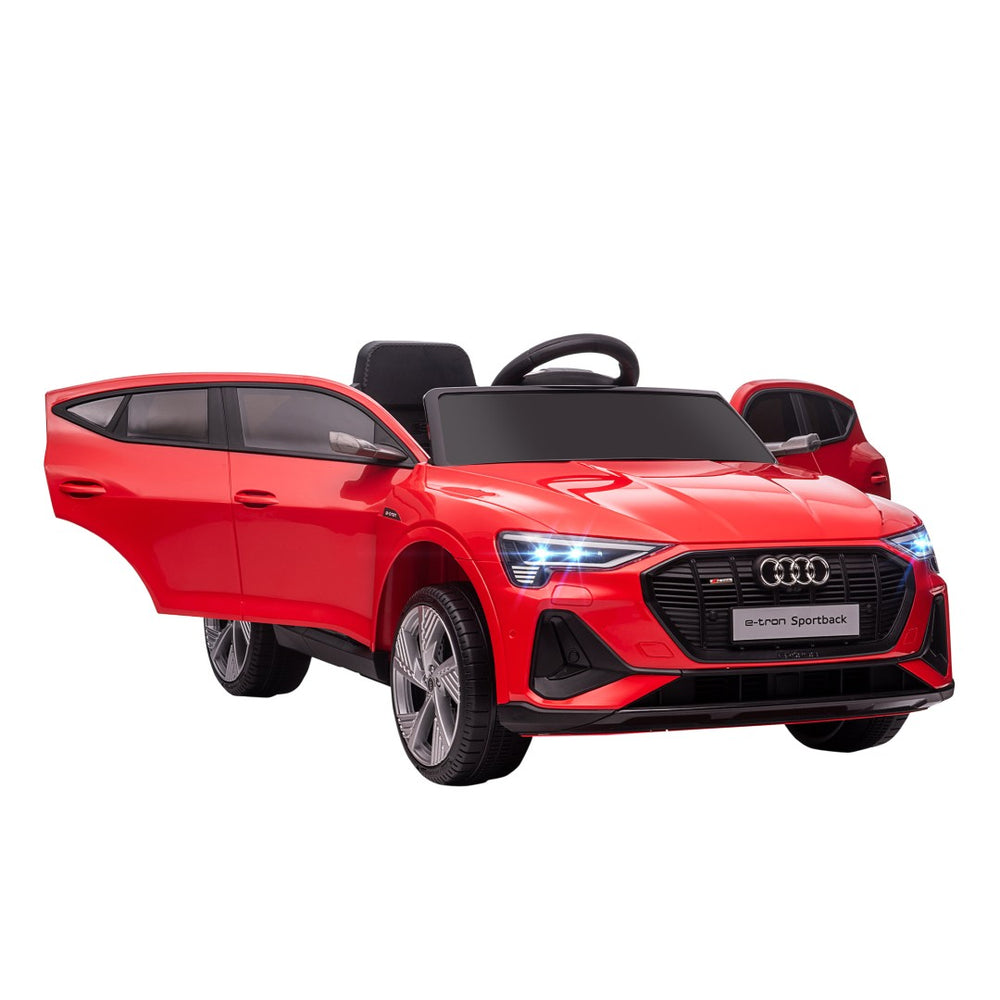 English Elm 12v Kids Audi E-tron Ride on Car with Remote Control Led Lights and Music Player W2225141988
