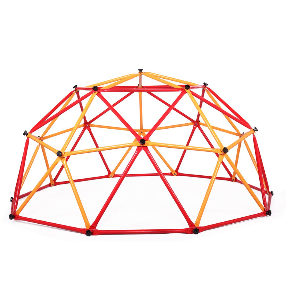 English Elm Kid's Galvanized Steel Dome Climber Outdoor Backyard Play Structure for Active Fun W2181142155