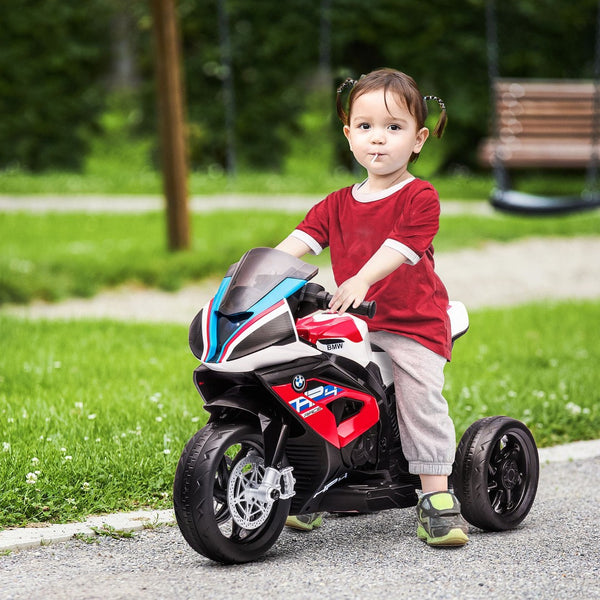 English Elm Licensed 6v Battery Powered Kids Dirtbike Three Wheel Ride on Toddler Motorcycle Red W2225141991