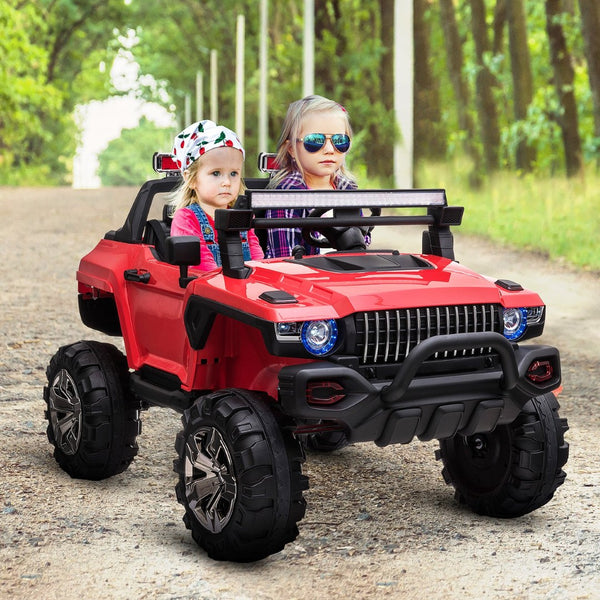 English Elm 12v Police Cruiser Ride on Suv Two Seater Kids Electric Car with Remote W2225141981