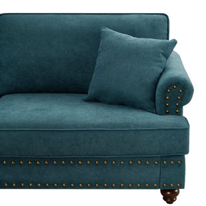 English Elm 82" Chenille Two Seat Loveseat with Nailhead Trim Plush Foam Living Room Sofa W1708S00019