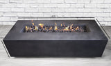 English Elm Concrete Propane Outdoor Fire Pit Table (Charcoal) 56 Inches Cm-1025