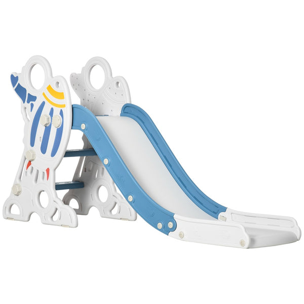 English Elm Kids Rocket Ship Indoor Toddler Slide with Handrails for Playroom or Bedroom W2225142260