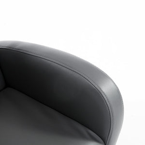 English Elm Kids PU Leather Rocking Sofa with Side Pockets, Pink Toddler Armchair, Durable Foam Comfort 22.75L W2225142239