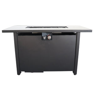 English Elm 25'' H Steel Outdoor Fire Pit Table – Stylish, Durable, 50,000 Btu, Propane/Natural Gas Compatible! B120142200