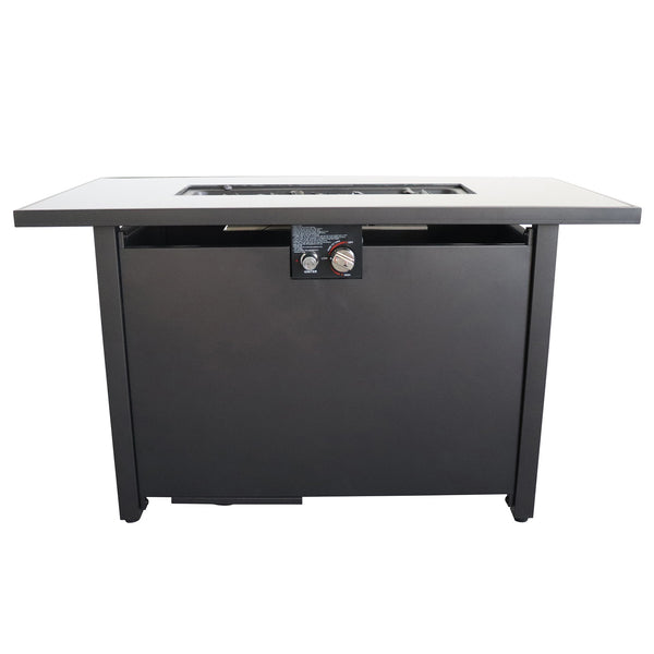 English Elm 25'' H Steel Outdoor Fire Pit Table – Stylish, Durable, 50,000 Btu, Propane/Natural Gas Compatible! B120142200