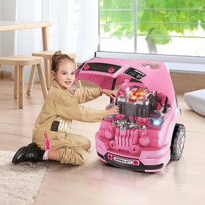 English Elm Mechanic Kids Engine Workshop Playset 61 Piece Disassembly Toy for Ages 3 to 5 W2225142267