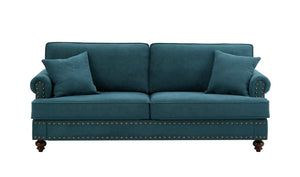 English Elm 82" Chenille Two Seat Loveseat with Nailhead Trim Plush Foam Living Room Sofa W1708S00019