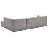 English Elm 110.2*72.8" Modular Modular Combination Living Room Sofa Set, Modern Minimalist Sofa, Living Room Upholstered Sofa Bed, Bedroom, 2 Piece s Computer Free Combination, L-Shaped,Light Grey