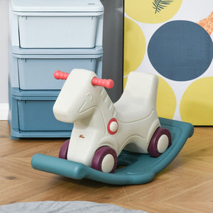 English Elm Kids 2 in 1 Convertible Ride on Rocking Horse and Sliding Car with Sound Effects W2225142255