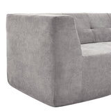 English Elm 110.2*72.8" Modular Modular Combination Living Room Sofa Set, Modern Minimalist Sofa, Living Room Upholstered Sofa Bed, Bedroom, 2 Piece s Computer Free Combination, L-Shaped,Light Grey