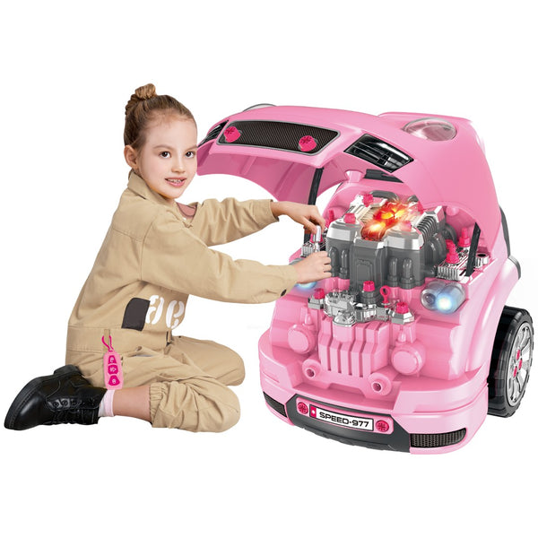 English Elm Mechanic Kids Engine Workshop Playset 61 Piece Disassembly Toy for Ages 3 to 5 W2225142267