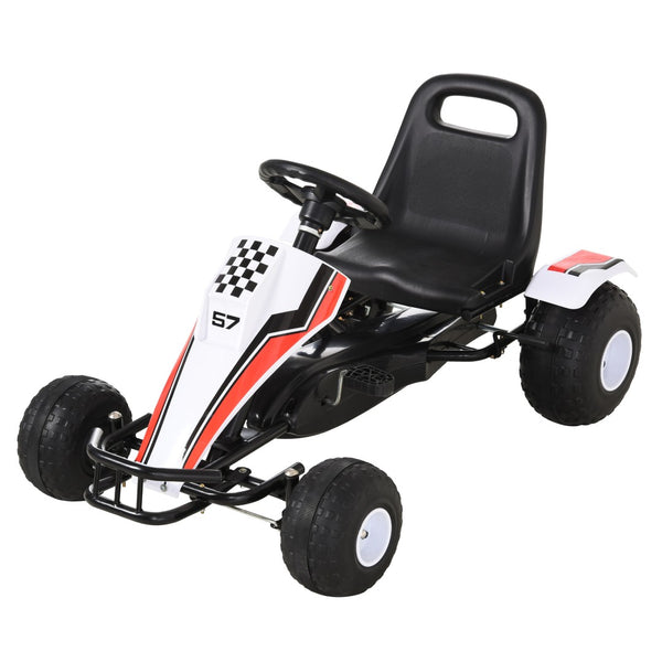 English Elm Pedal Go Kart Racing Ride on with Adjustable Bucket Seat Handbrake Shift Lever W2225142262