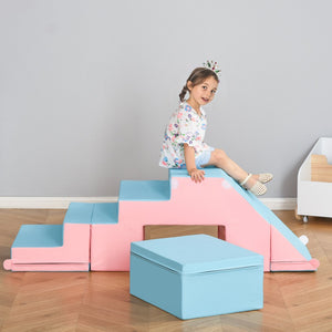 English Elm Foam Modular Climbing Play Set for Toddlers with Soft Wipe Clean Padded Surface W2225142281