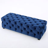 Christopher Knight Home® - Noble House - Piper Modern Glam Tufted Velvet Ottoman Bench