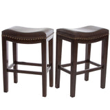 Christopher Knight Home® - Noble House - Avondale Brown Backless Counter Stools - Set of 2