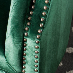 English Elm Christopher Knight Home® - CLUB Velvet Accent Chair with Kiln-Dried Legs — Plush Mid-Century Design, Compact Luxurious Seating Emerald 33 L x 30 W x 25 H 59259.00NVLT