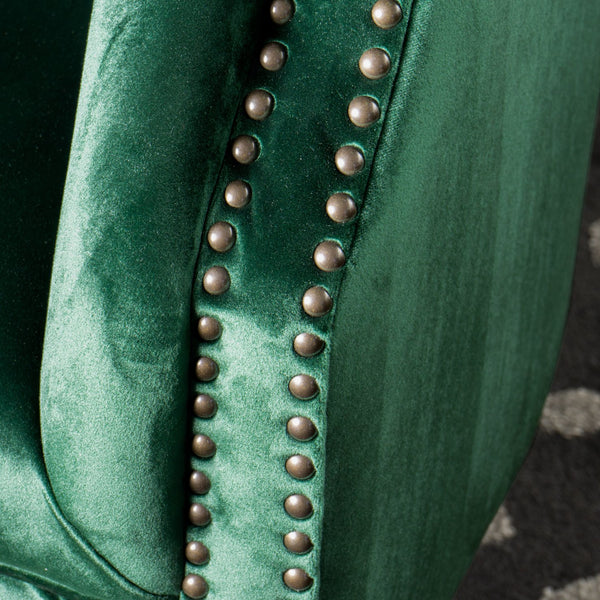 English Elm Christopher Knight Home® - CLUB Velvet Accent Chair with Kiln-Dried Legs — Plush Mid-Century Design, Compact Luxurious Seating Emerald 33 L x 30 W x 25 H 59259.00NVLT