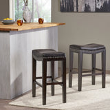 Christopher Knight Home® - Noble House - Avondale Contemporary Studded Fabric Counter Stool (Set of 2)