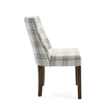 Christopher Knight Home® - Noble House - Harman Contemporary Upholstered Plaid Dining Chairs - Set of 2