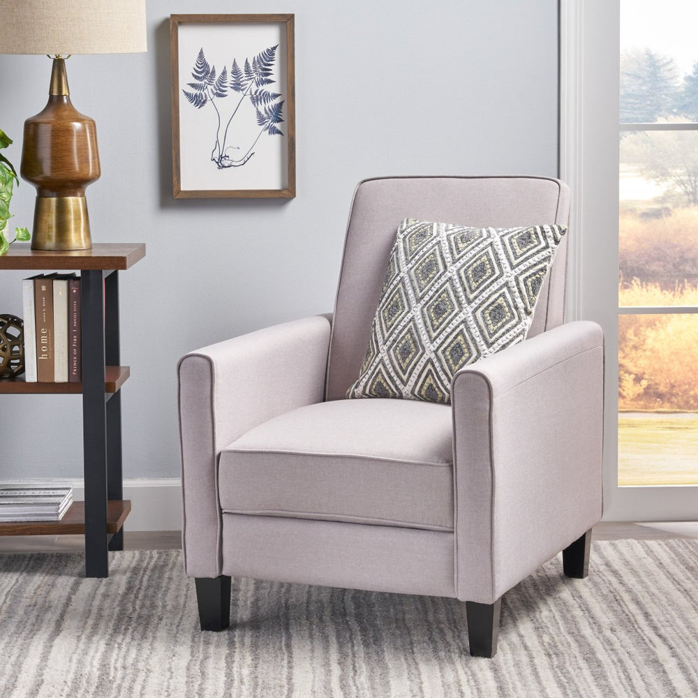 English Elm Recliner Pushback Accent Chair Floral Fabric Upholstered for Living Room Comfort 52422.00FWET