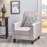 Christopher Knight Home® Darvis Wheat Recliner Club Chair with Petite Design & Piped Edges for Small Spaces - Polyester Upholstery, Birch Legs - Multiple Colors - Assembly Required - 34