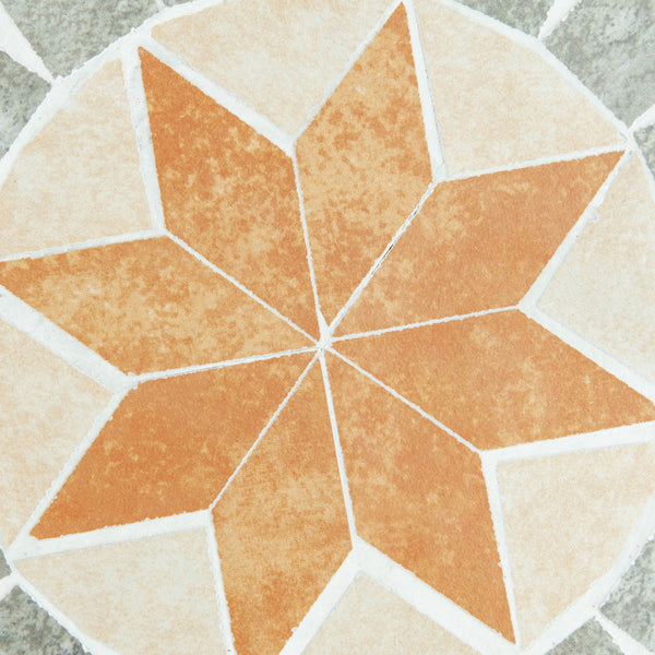 English Elm 12" Blue Mosaic Patio Side Table - Durable Steel Frame, Versatile Garden Stool, 175 lb Capacity W2225142494