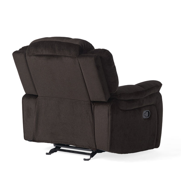 English Elm Christopher Knight Home® - Classic Glider Recliner with Luxurious PU Upholstery, Spacious Seat, Durable Frame, Ultimate Comfort Brown 57412.00F