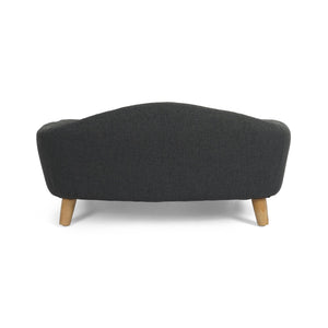English Elm Christopher Knight Home® - DOG Plush Small Dog Bed 30.25"x21.75" Modern Solid Dark Gray Polyester Cozy Spot-Treat Fabric Comfort Pillows Included N779P179977G