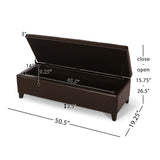 Christopher Knight Home® - Noble House - York Bonded Leather Storage Ottoman Bench