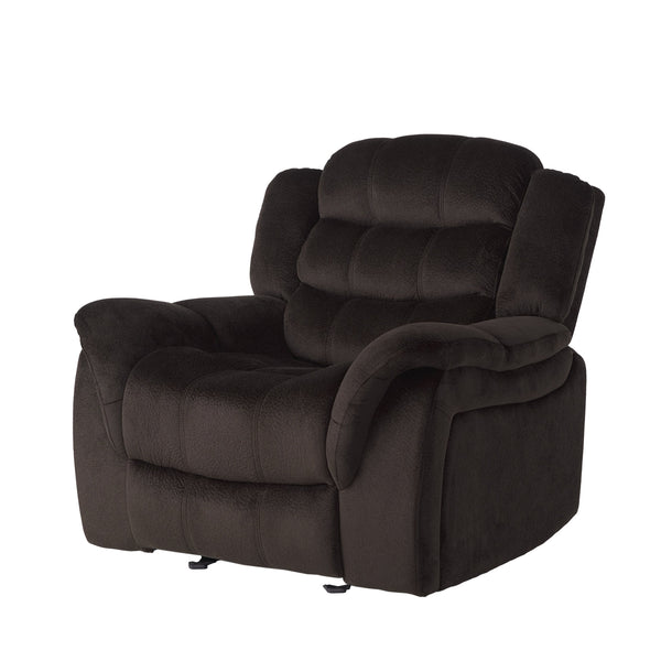 English Elm Christopher Knight Home® - Classic Glider Recliner with Luxurious PU Upholstery, Spacious Seat, Durable Frame, Ultimate Comfort Brown 57412.00F