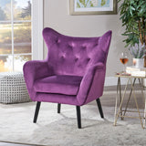 Christopher Knight Home® - Noble House - Seigfried Fuchsia velvet Arm Chair