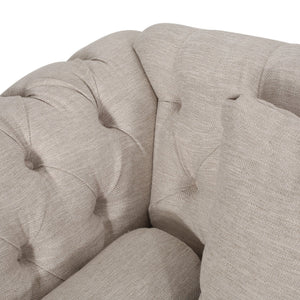 English Elm Christopher Knight Home® - Loveseat Chaise Lounge Replacement Seat - Elegant Beige Upholstery With Classic Detailing & Pillows 68105.00AFBGE