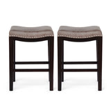 Christopher Knight Home® - Noble House - Avondale Contemporary Studded Fabric Counter Stool - Set of 2