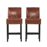 Christopher Knight Home® - Noble House - Lopez Leather Counterstools - Set of 2