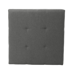 English Elm Carlsbad Tufted Waffle Lid Square Ottoman with Birch Legs for Living Room Storage 73426.00FDGY