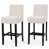 Christopher Knight Home® - Noble House - Lopez Fabric Counter Stool - Set of 2