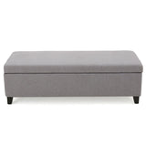 Christopher Knight Home® - Noble House - Gable Light Gray Fabric Storage Ottoman